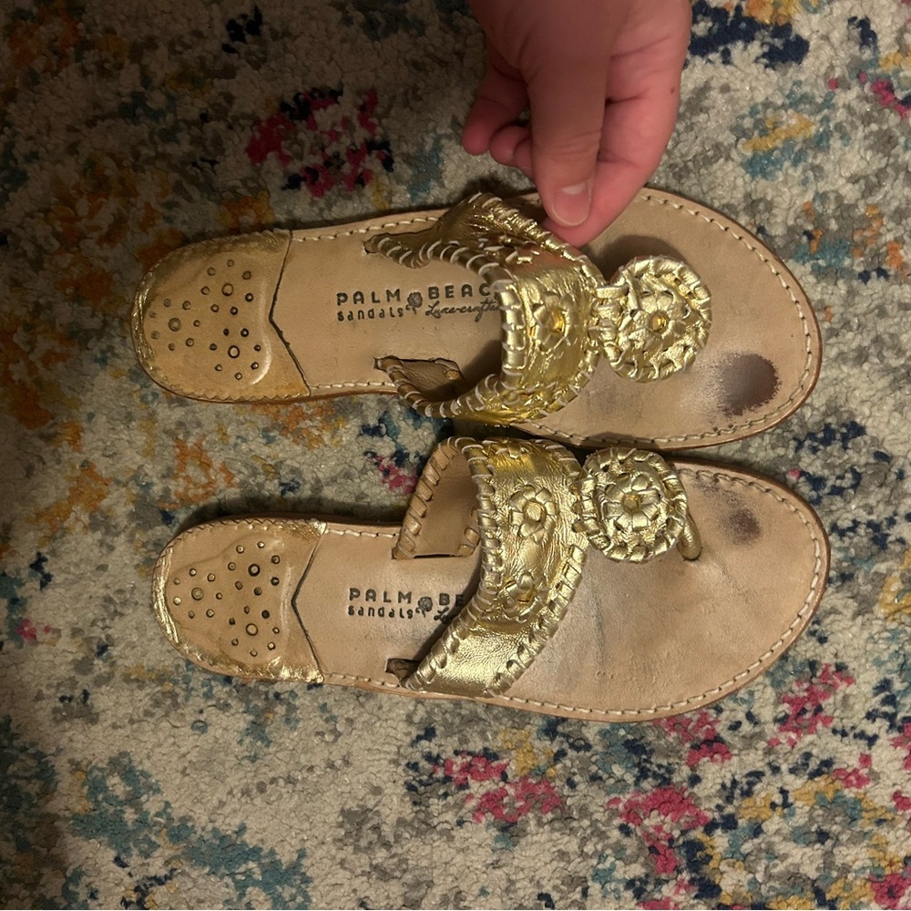 Palm Beach Sandals Gold Women's Sandals